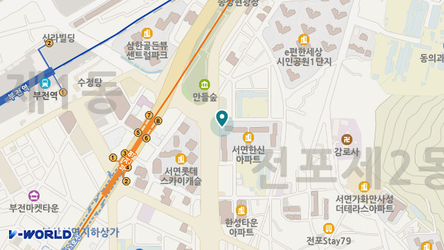 원재가노인복지센터 위치 지도