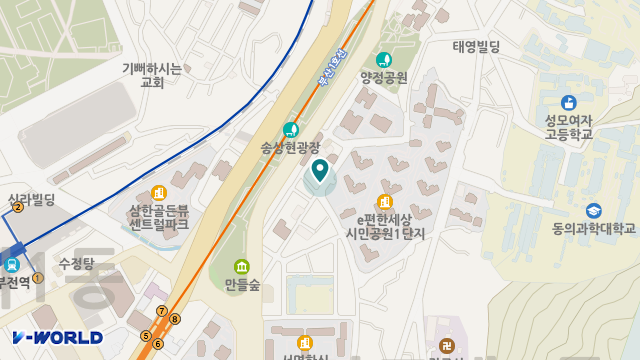 (주)행복한효노인복지센터 위치 지도