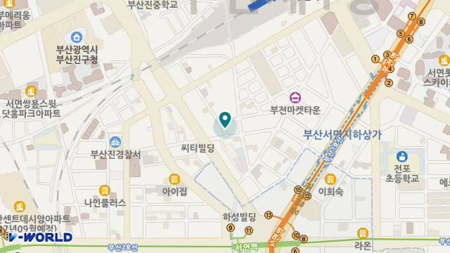 부경재가복지센터 위치 지도
