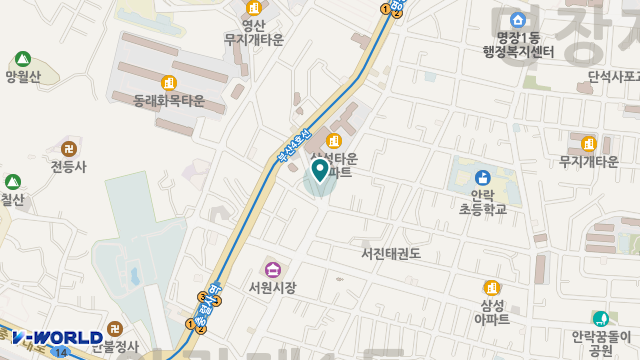 안락주간보호센터 위치 지도