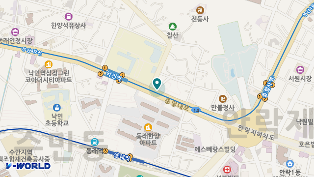 효자인 위치 지도