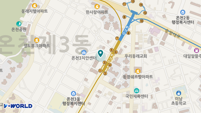 미남노인복지센터 위치 지도