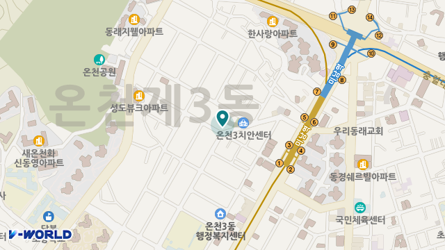 우리동네재가노인복지센터 위치 지도