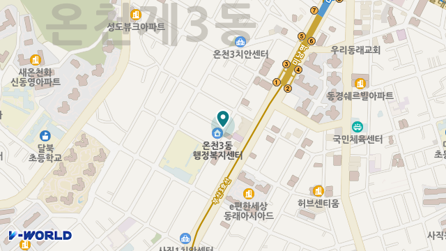(주)온천재가복지센터 위치 지도