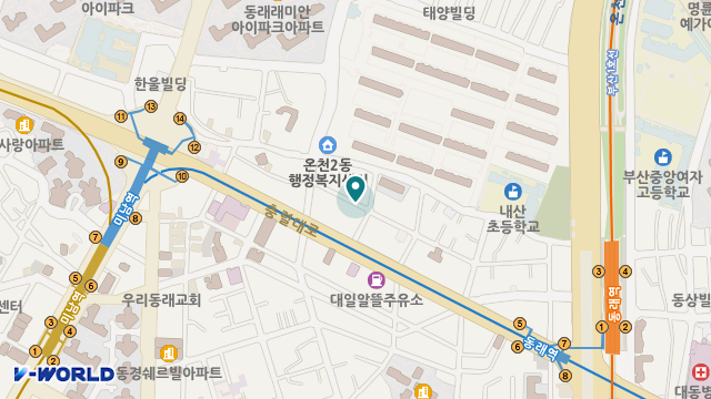 한마음노인재가복지센터 위치 지도