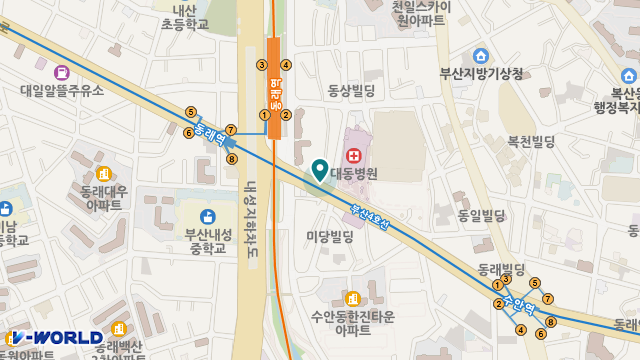 아리아케어방문요양동래명륜센터 위치 지도