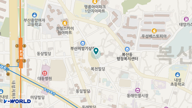 (주)동래재가치매지원센터 위치 지도