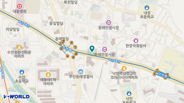 가온노인주간보호센터 부산동래점 위치 지도