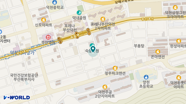 (주)보필 북부산센터 위치 지도