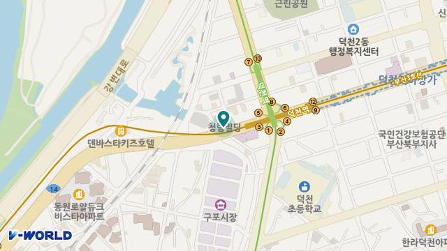 덕천메디컬 재가요양센터 위치 지도