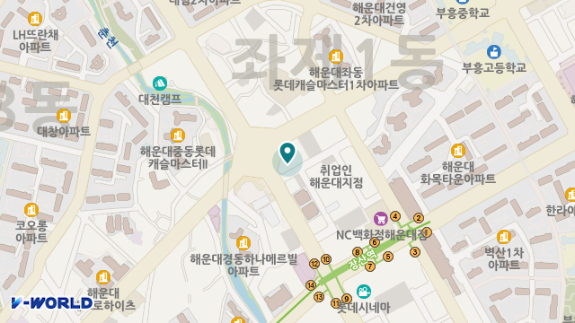 엔젤홈케어 해운대센터 위치 지도