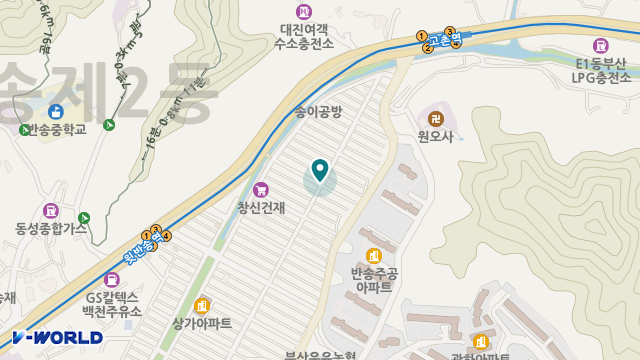 동부산재가노인복지센터 위치 지도
