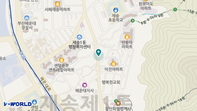 자현재가복지센터 위치 지도