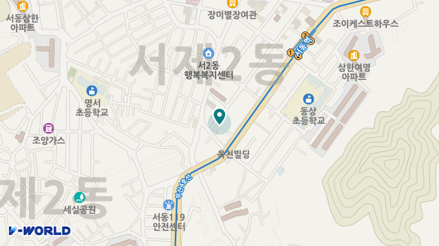 동부복지지원센터 위치 지도