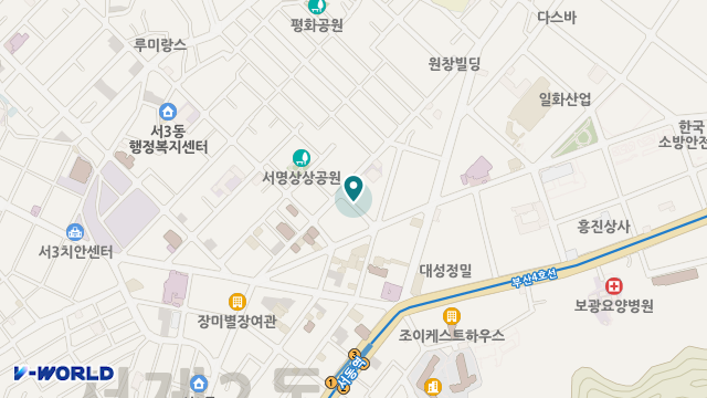 삶의 터전 복지지원센터 위치 지도