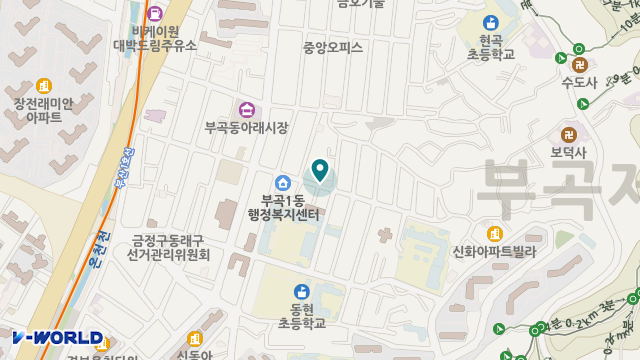 행복재가복지센터 위치 지도