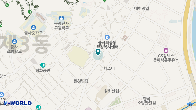 (주)금사재활복지원 위치 지도