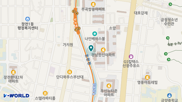 효사랑재가노인요양센터 위치 지도