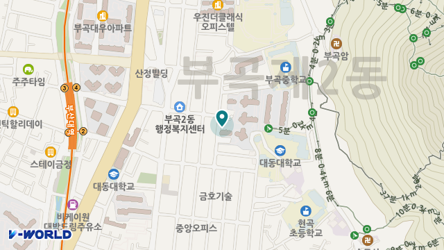 화목재가노인복지센터 위치 지도