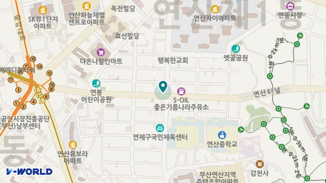 샬롬재가복지센터 위치 지도