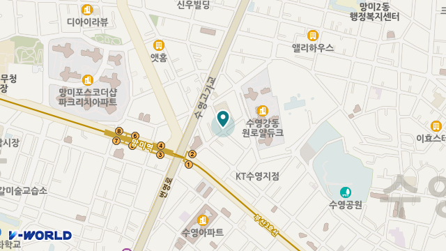 수영참사랑재가복지센터 위치 지도