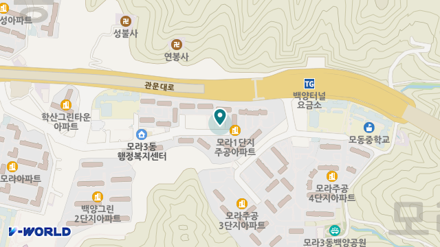 모라재가복지센터 위치 지도