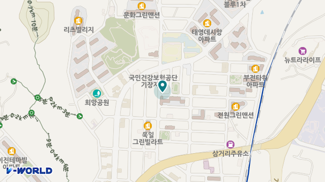 안심생활효자손재가장기요양기관 위치 지도