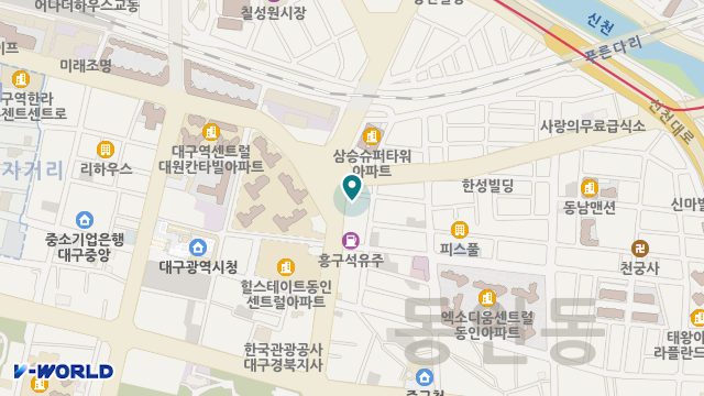 동인재가복지센터 위치 지도