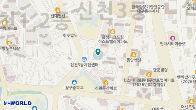 (주)진명해피케어신천지점 위치 지도