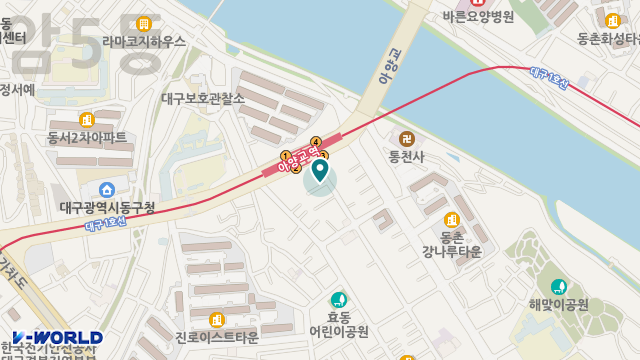 효목요양센터 위치 지도