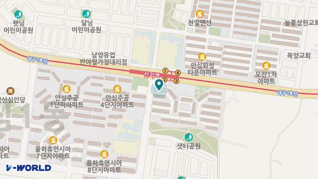 해안노인복지센터 위치 지도