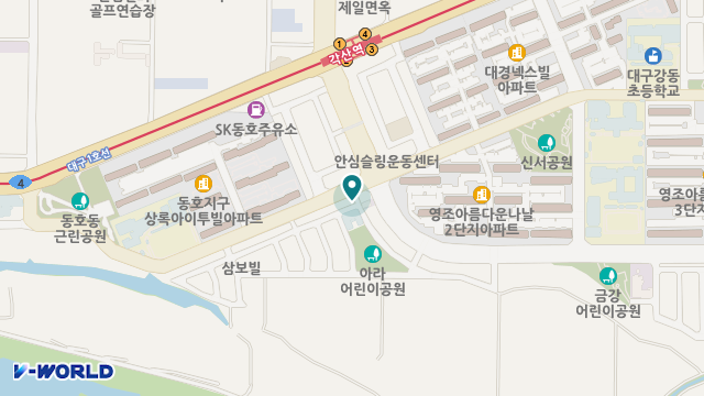 (주)진명해피케어동구지점 위치 지도