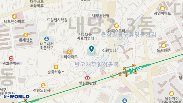 천주교대구대교구카리타스서구요양센터 위치 지도