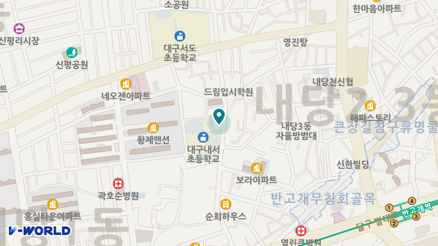 성덕복지센터서구점 위치 지도