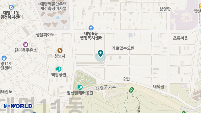 남대구노인사랑 장기요양센터 위치 지도