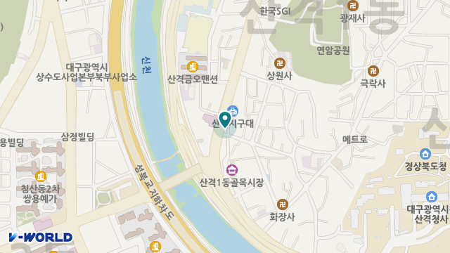(주)진명해피케어 산격지점 위치 지도