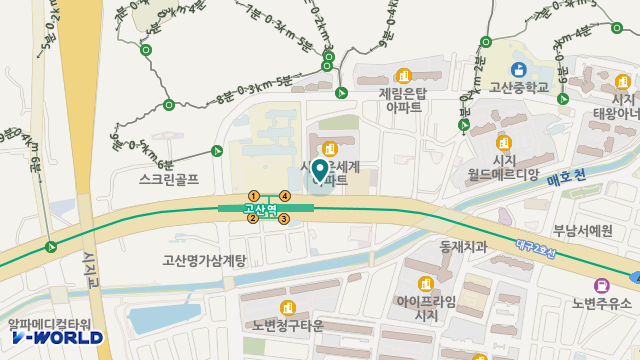 엘레오스노인요양센터 위치 지도