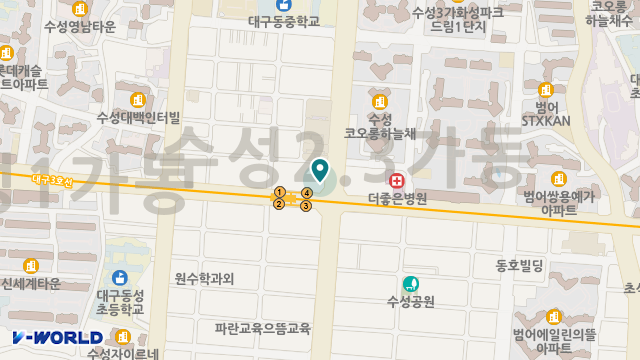 (주)진명해피케어 수성지점 위치 지도