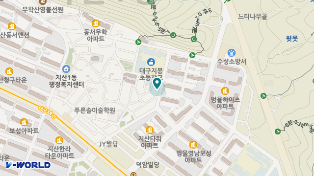 대구지산노인복지센터 위치 지도
