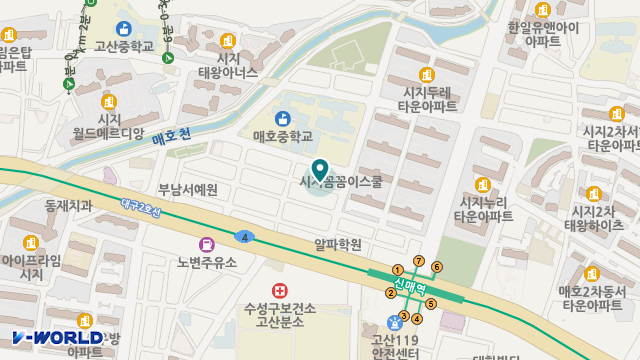 우리들노인재가복지센터 위치 지도