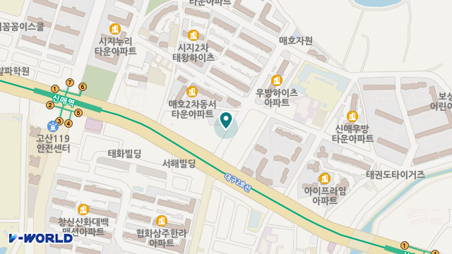 시지사랑방주간보호센터 위치 지도