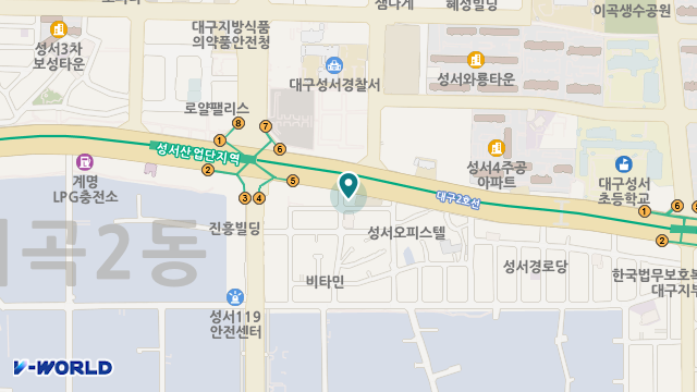 달서구재가장기요양기관 위치 지도