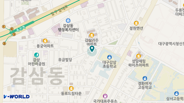 달서 노인복지센터 위치 지도