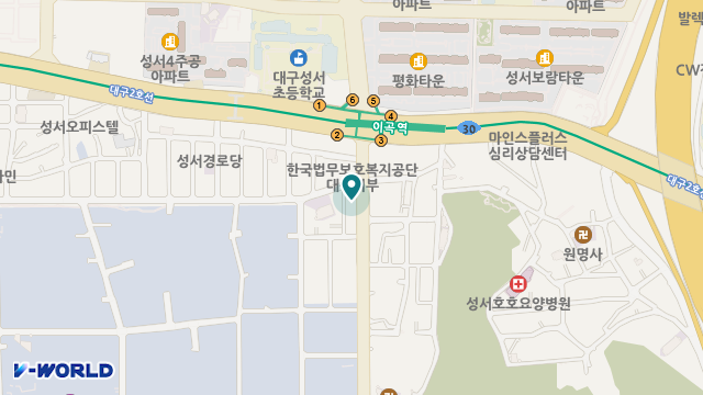 한마음노인복지센터 위치 지도