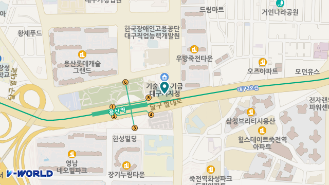 (A)아이케어' 달서복지센터 위치 지도