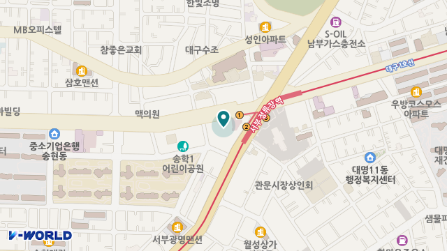 대구효재가복지센터 위치 지도