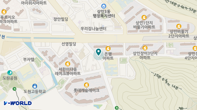 효마루노인복지센터 위치 지도