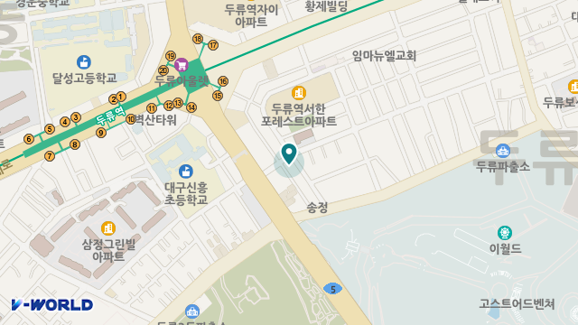 정든 재가노인복지센터 위치 지도