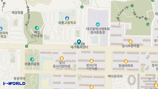 달서 한마음 재가복지센터 위치 지도