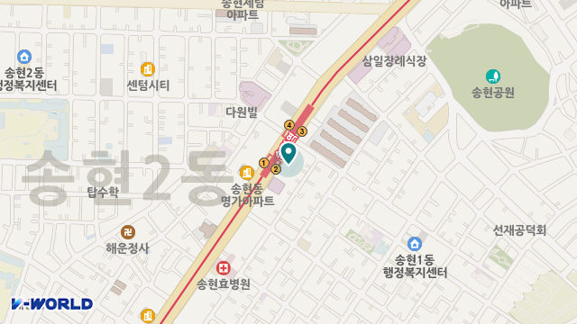 100년노인복지센터 위치 지도